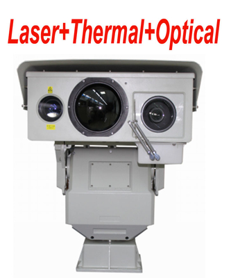 50mK PTZ 지속적인 줌 렌즈를 가진 다 감지기 장거리 적외선 열 사진기