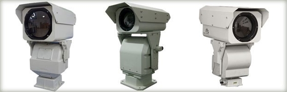 적외선 PTZ 열 화상 진찰 사진기, 냉각되지 않은 방수 장거리 CCTV 사진기